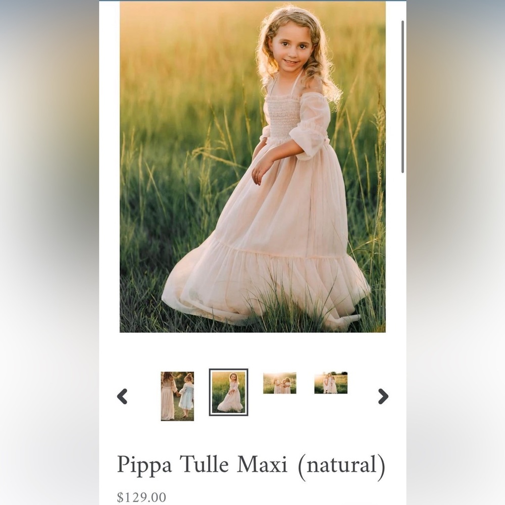 Indie Blue Pippa Tulle Maxi Dress